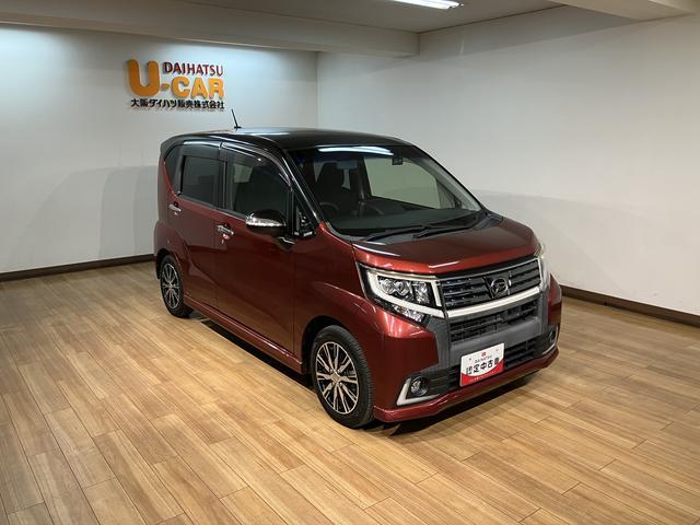 ムーヴカスタムＸハイパーＳＡ　純正８インチナビ・フロントドラレコ純正８インチナビ・フロントドラレコ・ＥＴＣ車載器・ＬＥＤヘッドライト・オートエアコン・スマートキー・電動格納ドアミラー・ドアミラーターンランプ・１４インチアルミホイ−ル（大阪府）の中古車
