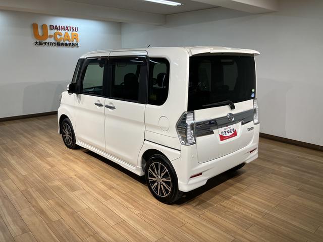 タントカスタムＸトップエディションＳＡII純正ナビ・社外品ドラレコ純正フルセグナビ・社外品ドラレコ・ＥＴＣ車載器・左電動スライドドア・ＬＥＤヘッドライト・オートエアコン・スマートキー・ドアミラーターンランプ・１４インチアルミホイ−ル（大阪府）の中古車
