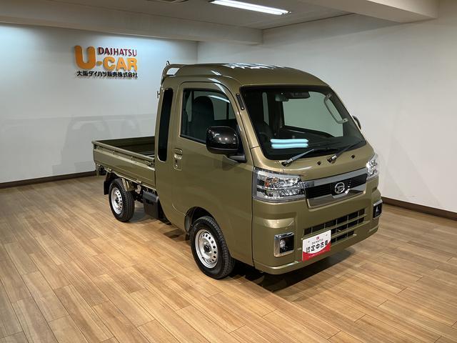 ハイゼットトラックジャンボエクストラ4WD・オーディオレス・LEDヘッドライト4WD/CVT車・オーディオレス・LEDヘッドライト・オートライト・コ−ナ−センサ−・スマ−トキ−・オーバ−ヘッドシェルフ・電動格納ドアミラー・荷台LEDライト(大阪府)の中古車