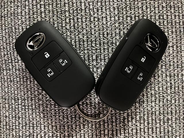 ムーヴキャンバスストライプスG オ−ディオレス仕様・電動スライドドア令和8年式届出済未使用車 オ−ディオレス仕様 両側電動スライドドア LEDヘッドライト LEDフォグランプ コーナーセンサー スマートアシスト スマートキー プッシュスタート シートヒーター(大阪府)の中古車