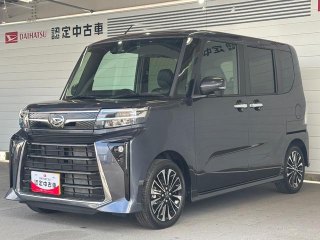 タントカスタムＲＳ１０インチ純正ナビ　パノラマモニター　ドライブレコーダー　電動パーキングブレーキ　フロントシートヒーター　電動格納式ドアミラー　パワーウィンドウ　アルミホイール　キーフリー　アイドリングストップ機能（奈良県）の中古車