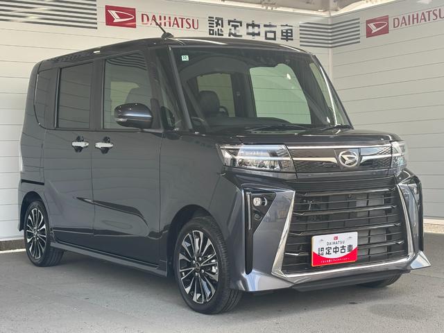 タントカスタムＲＳ１０インチ純正ナビ　パノラマモニター　ドライブレコーダー　電動パーキングブレーキ　フロントシートヒーター　電動格納式ドアミラー　パワーウィンドウ　アルミホイール　キーフリー　アイドリングストップ機能（奈良県）の中古車
