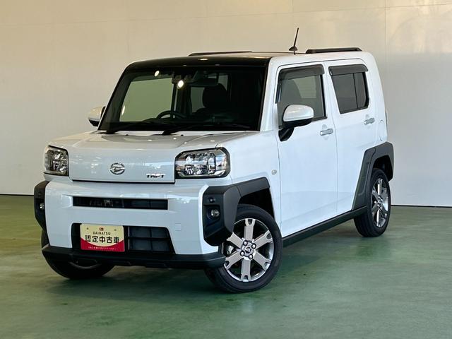 タフトGターボナビ ドラレコ ETC プッシュボタンスタ−ト フロントシ−トヒ−タ− 衝突被害軽減ブレーキ コ−ナ−センサ− アイドリングストップ機能 電動パーキング クル−ズコントロ−ル パノラマモニタ−(奈良県)の中古車