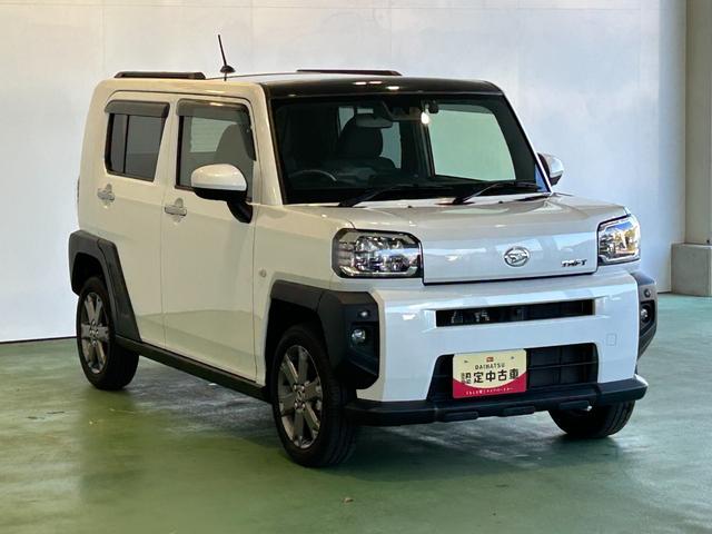 タフトGターボナビ ドラレコ ETC プッシュボタンスタ−ト フロントシ−トヒ−タ− 衝突被害軽減ブレーキ コ−ナ−センサ− アイドリングストップ機能 電動パーキング クル−ズコントロ−ル パノラマモニタ−(奈良県)の中古車