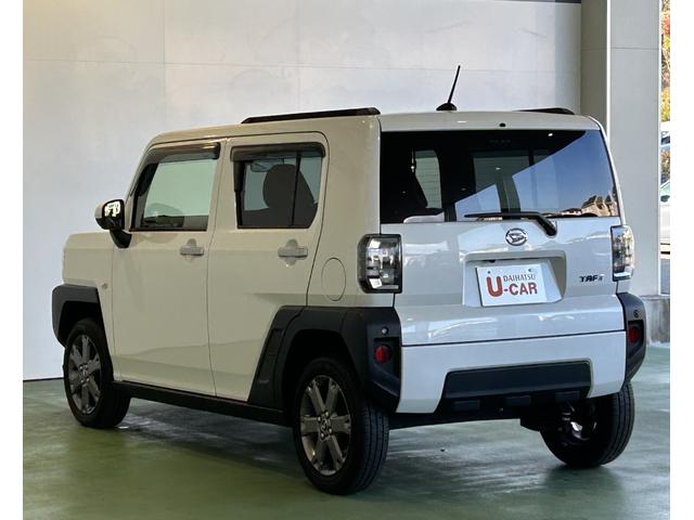 タフトGターボナビ ドラレコ ETC プッシュボタンスタ−ト フロントシ−トヒ−タ− 衝突被害軽減ブレーキ コ−ナ−センサ− アイドリングストップ機能 電動パーキング クル−ズコントロ−ル パノラマモニタ−(奈良県)の中古車