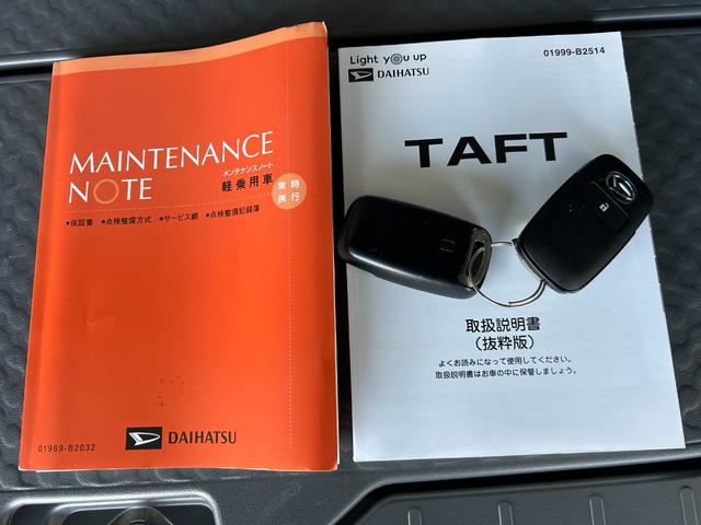 タフトGターボナビ ドラレコ ETC プッシュボタンスタ−ト フロントシ−トヒ−タ− 衝突被害軽減ブレーキ コ−ナ−センサ− アイドリングストップ機能 電動パーキング クル−ズコントロ−ル パノラマモニタ−(奈良県)の中古車