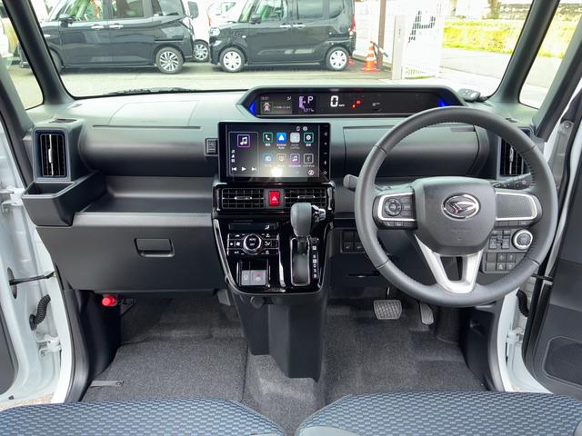 タントカスタムＲＳ９インチスマホ連携ディスプレイオーディオ　バックカメラ　ＬＥＤヘッドランプ　電動パーキング　アイドリングストップ　前席シートヒーター　コーナーセンサー　両側パワースライドドア　プッシュボタンスタート（奈良県）の中古車