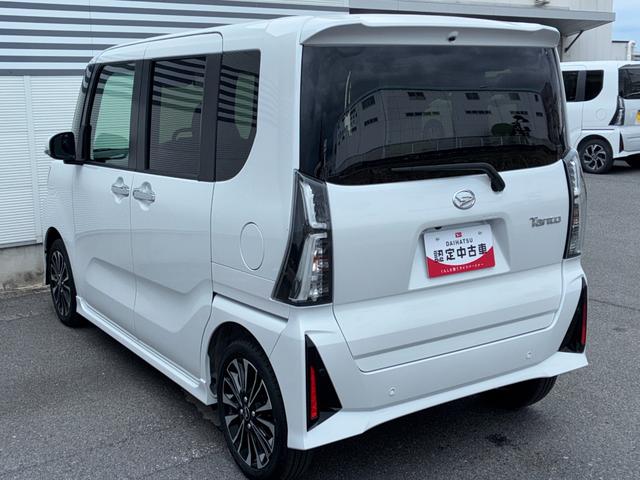 タントカスタムＲＳ９インチスマホ連携ディスプレイオーディオ　バックカメラ　ＬＥＤヘッドランプ　電動パーキング　アイドリングストップ　前席シートヒーター　コーナーセンサー　両側パワースライドドア　プッシュボタンスタート（奈良県）の中古車