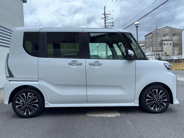 タントカスタムＲＳ９インチスマホ連携ディスプレイオーディオ　バックカメラ　ＬＥＤヘッドランプ　電動パーキング　アイドリングストップ　前席シートヒーター　コーナーセンサー　両側パワースライドドア　プッシュボタンスタート（奈良県）の中古車