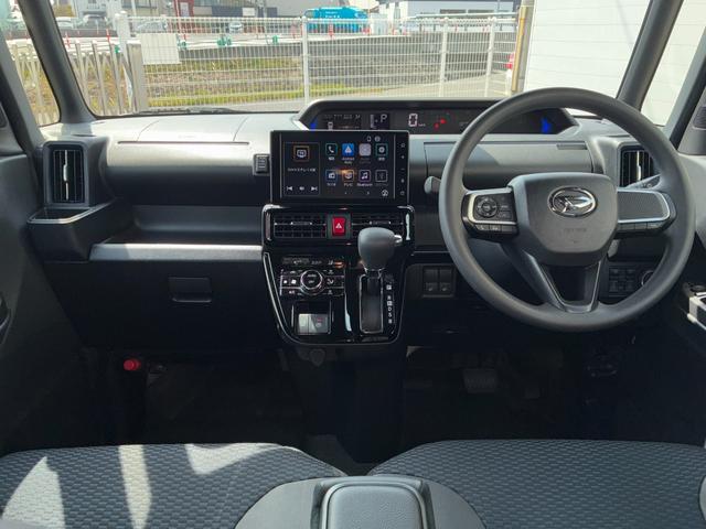 タントカスタムＸ９インチスマホ連携ディスプレイオーディオ　バックカメラ　ＬＥＤヘッドランプ　電動パーキング　前席シートヒーター　両側パワースライドドア　アイドリングストップ　アイドリングストップキーフリーシステム（奈良県）の中古車