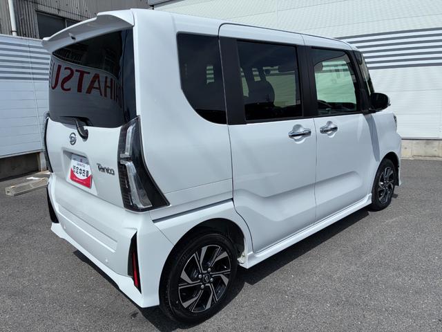 タントカスタムＸ９インチスマホ連携ディスプレイオーディオ　バックカメラ　ＬＥＤヘッドランプ　電動パーキング　前席シートヒーター　両側パワースライドドア　アイドリングストップ　アイドリングストップキーフリーシステム（奈良県）の中古車