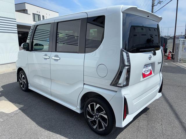 タントカスタムＸ９インチスマホ連携ディスプレイオーディオ　バックカメラ　ＬＥＤヘッドランプ　電動パーキング　前席シートヒーター　両側パワースライドドア　アイドリングストップ　アイドリングストップキーフリーシステム（奈良県）の中古車