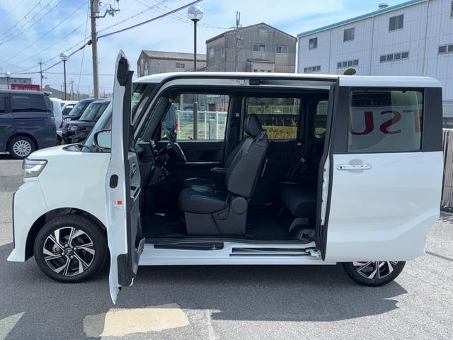 タントカスタムＸ９インチスマホ連携ディスプレイオーディオ　バックカメラ　ＬＥＤヘッドランプ　電動パーキング　前席シートヒーター　両側パワースライドドア　アイドリングストップ　アイドリングストップキーフリーシステム（奈良県）の中古車