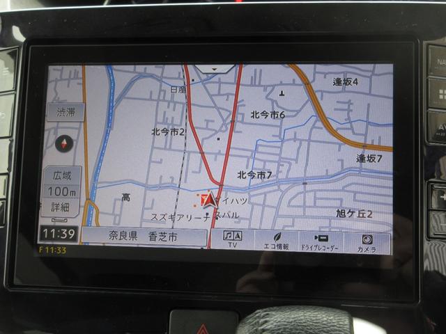 タントカスタムＲＳ　トップエディションＳＡIIIカーナビゲーション　パノラマカメラ　ＥＴＣ　ドライブレコーダー　オートエアコン　運転席シートヒーター　左右パワースライドドア　プッシュボタンスタート　アイドリングストップ　アルミホイール（奈良県）の中古車