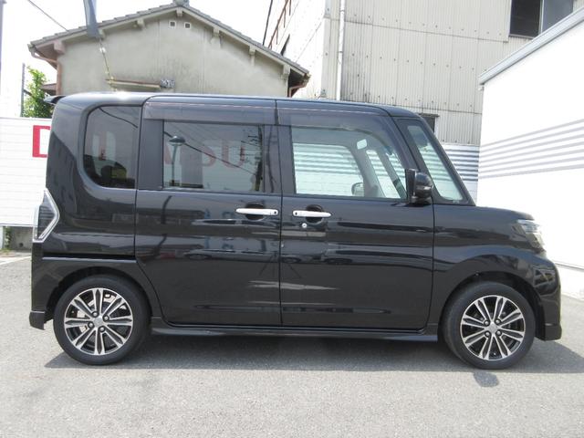 タントカスタムＲＳ　トップエディションＳＡIIIカーナビゲーション　パノラマカメラ　ＥＴＣ　ドライブレコーダー　オートエアコン　運転席シートヒーター　左右パワースライドドア　プッシュボタンスタート　アイドリングストップ　アルミホイール（奈良県）の中古車