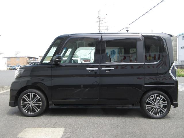 タントカスタムＲＳ　トップエディションＳＡIIIカーナビゲーション　パノラマカメラ　ＥＴＣ　ドライブレコーダー　オートエアコン　運転席シートヒーター　左右パワースライドドア　プッシュボタンスタート　アイドリングストップ　アルミホイール（奈良県）の中古車