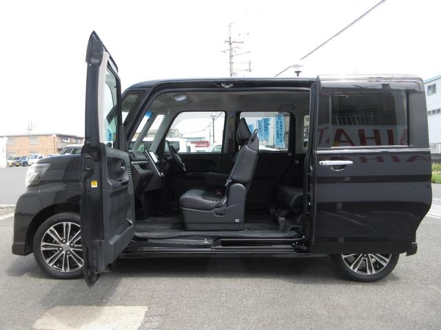 タントカスタムＲＳ　トップエディションＳＡIIIカーナビゲーション　パノラマカメラ　ＥＴＣ　ドライブレコーダー　オートエアコン　運転席シートヒーター　左右パワースライドドア　プッシュボタンスタート　アイドリングストップ　アルミホイール（奈良県）の中古車