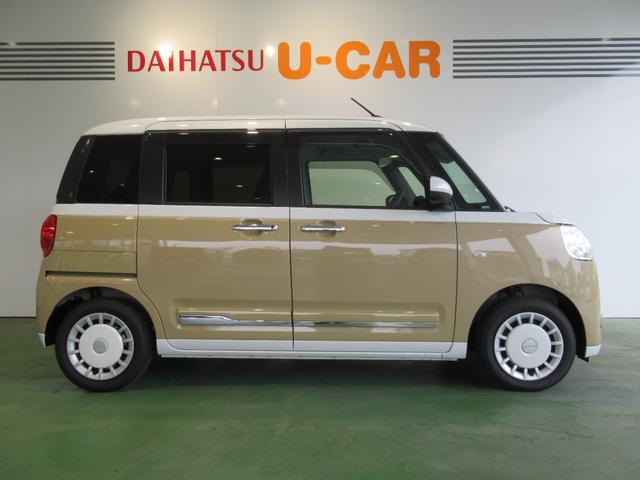 ムーヴキャンバスストライプスＧ★６月フェア特選車★　バックカメラ対応　両側パワスラ　プッシュボタンスタート　衝突被害軽減システム　コ−ナ−センサ−　アイドリングストップ機能　電動パーキング　シ−トヒ−タ−　ＬＥＤヘッドライト（奈良県）の中古車