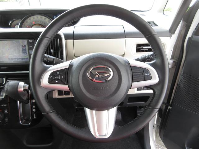 ムーヴキャンバスＧブラックアクセントＶＳ　ＳＡIII純正ナビ　全周囲カメラ　オートエアコン　運転席シートヒーター　左右パワースライドドア　プッシュボタンスタート　アイドリングストップ　ＬＥＤヘッドランプ　電動格納式ドアミラー（奈良県）の中古車