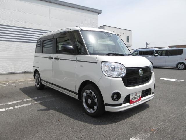 ムーヴキャンバスＧブラックアクセントＶＳ　ＳＡIII純正ナビ　全周囲カメラ　オートエアコン　運転席シートヒーター　左右パワースライドドア　プッシュボタンスタート　アイドリングストップ　ＬＥＤヘッドランプ　電動格納式ドアミラー（奈良県）の中古車