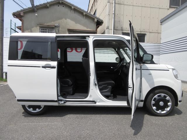 ムーヴキャンバスＧブラックアクセントＶＳ　ＳＡIII純正ナビ　全周囲カメラ　オートエアコン　運転席シートヒーター　左右パワースライドドア　プッシュボタンスタート　アイドリングストップ　ＬＥＤヘッドランプ　電動格納式ドアミラー（奈良県）の中古車