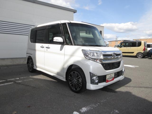 タントカスタムＲＳ　トップエディションＳＡ純正ナビ　バックカメラ　オートエアコン　左右パワースライドドア　プッシュボタンスタート　エコアイドル　アルミホイール　ＬＥＤヘッドランプ　電動格納式ドアミラー（奈良県）の中古車