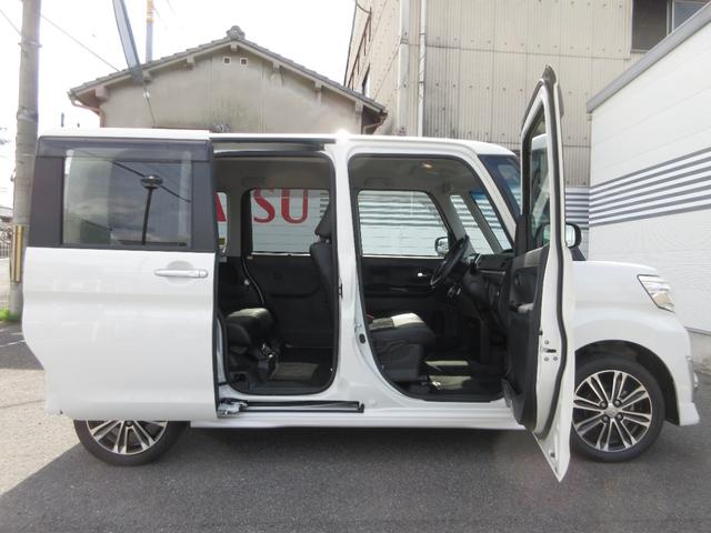 タントカスタムＲＳ　トップエディションＳＡ純正ナビ　バックカメラ　オートエアコン　左右パワースライドドア　プッシュボタンスタート　エコアイドル　アルミホイール　ＬＥＤヘッドランプ　電動格納式ドアミラー（奈良県）の中古車