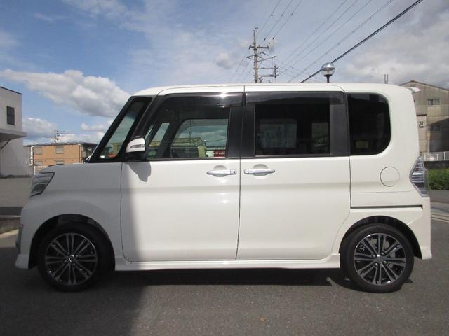 タントカスタムＲＳ　トップエディションＳＡ純正ナビ　バックカメラ　オートエアコン　左右パワースライドドア　プッシュボタンスタート　エコアイドル　アルミホイール　ＬＥＤヘッドランプ　電動格納式ドアミラー（奈良県）の中古車