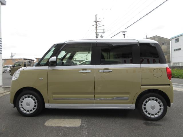 ムーヴキャンバスストライプスＧオートエアコン　フロントシートヒーター　左右パワースライドドア　電動パーキングブレーキ　プッシュボタンスタート　アイドリングストップ　ＬＥＤヘッドランプ　オーディオ穴　バックカメラ対応（奈良県）の中古車
