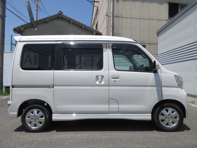 アトレーワゴンカスタムターボＲＳリミテッド　ＳＡIII純正ナビ　バックカメラ　ＥＴＣ　ドライブレコーダー　オートエアコン　左パワースライドドア　ＬＥＤヘッドランプ　アイドリングストップ　キーレスエントリー　アルミホイール　電動格納式ドアミラー（奈良県）の中古車