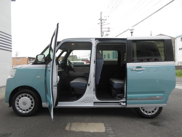 ムーヴキャンバスストライプスＧ純正ナビ　全周囲カメラ　ドライブレコーダー　オートエアコン　左右フロントシートヒーター　プッシュボタンスタート　アイドリングストップ　ＬＥＤヘッドランプ　電動パーキングブレーキ（奈良県）の中古車