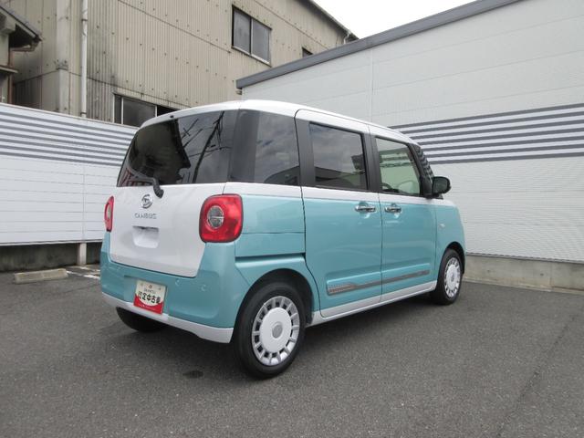 ムーヴキャンバスストライプスＧ純正ナビ　全周囲カメラ　ドライブレコーダー　オートエアコン　左右フロントシートヒーター　プッシュボタンスタート　アイドリングストップ　ＬＥＤヘッドランプ　電動パーキングブレーキ（奈良県）の中古車