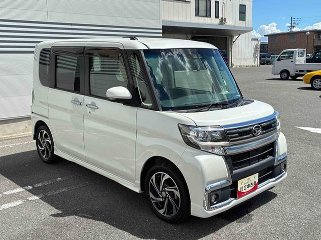 タントカスタムＲＳ　トップエディションＶＳ　ＳＡIII純正ナビ　全周囲カメラ　ＥＴＣ　ドライブレコーダー　オートエアコン　運転席シートヒーター　左右パワースライドドア　プッシュボタンスタート　アイドリングストップ　アルミホイール　電動格納式ドアミラー（奈良県）の中古車