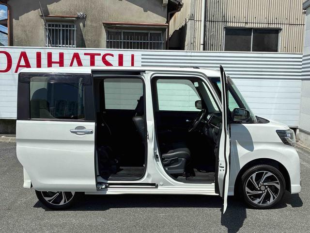 タントカスタムＲＳ　トップエディションＶＳ　ＳＡIII純正ナビ　全周囲カメラ　ＥＴＣ　ドライブレコーダー　オートエアコン　運転席シートヒーター　左右パワースライドドア　プッシュボタンスタート　アイドリングストップ　アルミホイール　電動格納式ドアミラー（奈良県）の中古車
