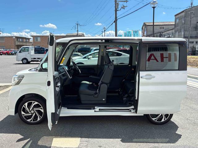 タントカスタムＲＳ　トップエディションＶＳ　ＳＡIII純正ナビ　全周囲カメラ　ＥＴＣ　ドライブレコーダー　オートエアコン　運転席シートヒーター　左右パワースライドドア　プッシュボタンスタート　アイドリングストップ　アルミホイール　電動格納式ドアミラー（奈良県）の中古車