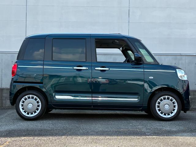 ムーヴキャンバスセオリーＧターボオートエアコン　左右フロントシートヒーター　左右パワースライドドア　電動パーキングブレーキ　電動格納式ドアミラー　ＬＥＤヘッドランプ　プッシュボタンスタート　オーディオ穴　パノラマカメラ対応（奈良県）の中古車