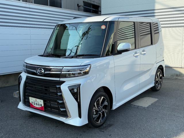 タントカスタムXディスプレイオーディオ バックカメラ LEDヘッドランプ アイドリングストップ プッシュボタンスタート 前席シートヒーター 電動パーキング コーナーセンサー キーフリーシステム(奈良県)の中古車