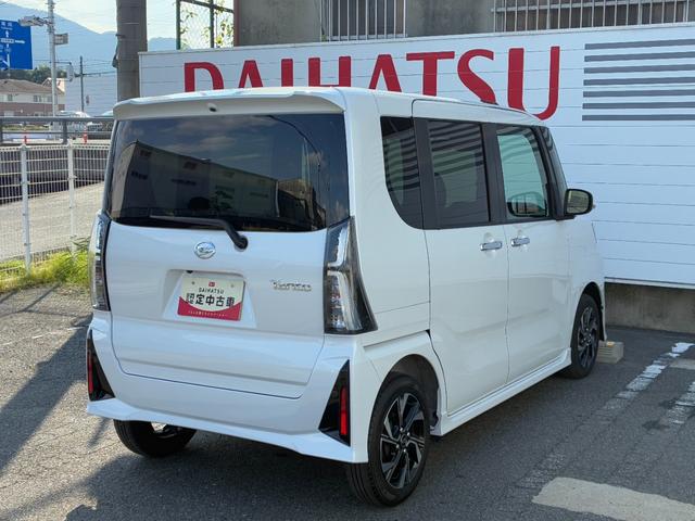 タントカスタムXディスプレイオーディオ バックカメラ LEDヘッドランプ アイドリングストップ プッシュボタンスタート 前席シートヒーター 電動パーキング コーナーセンサー キーフリーシステム(奈良県)の中古車