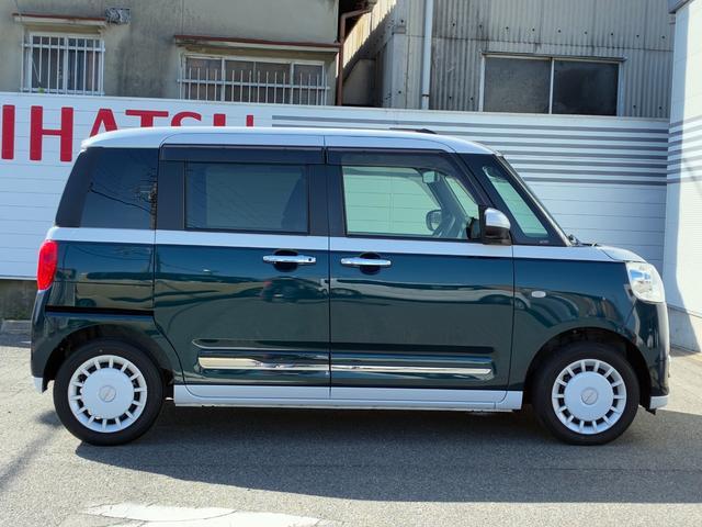 ムーヴキャンバスストライプスG純正ナビゲーション ドライブレコーダー パノラマカメラ LEDヘッドランプ 電動パーキング 前席シートヒーター 両側パワースライド オートエアコン プッシュボタンスタート コーナーセンサー(奈良県)の中古車