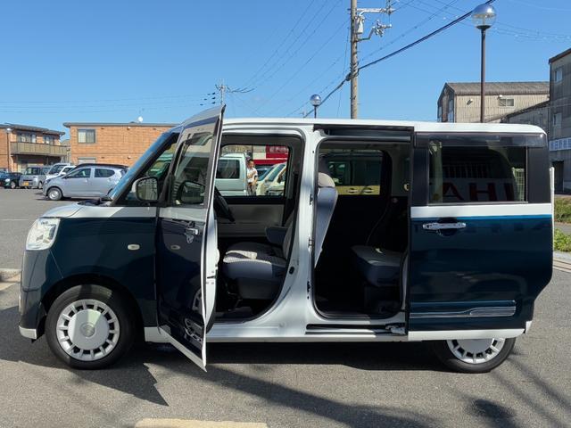 ムーヴキャンバスストライプスG純正ナビゲーション ドライブレコーダー パノラマカメラ LEDヘッドランプ 電動パーキング 前席シートヒーター 両側パワースライド オートエアコン プッシュボタンスタート コーナーセンサー(奈良県)の中古車