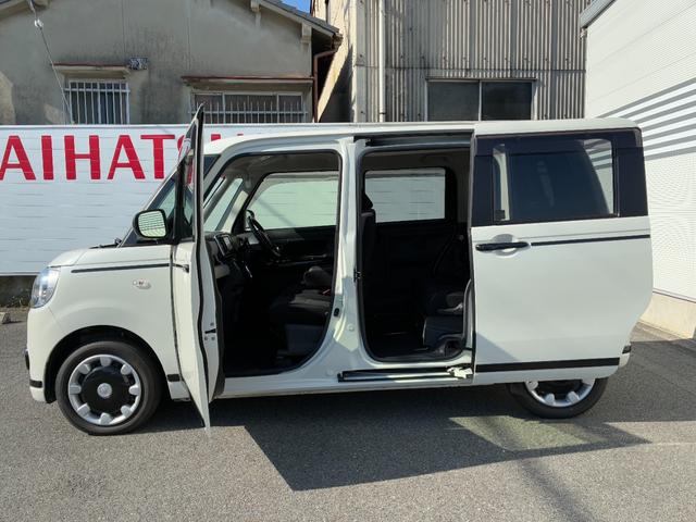 ムーヴキャンバスＧブラックアクセントＶＳ　ＳＡIIIナビゲーション　パノラマモニター　ＬＥＤヘッドランプ　オートハイビーム　運転席シートヒーター　両側パワースライドドア　　プッシュボタンスタート　電動格納式ミラー　キーフリーシステム（奈良県）の中古車