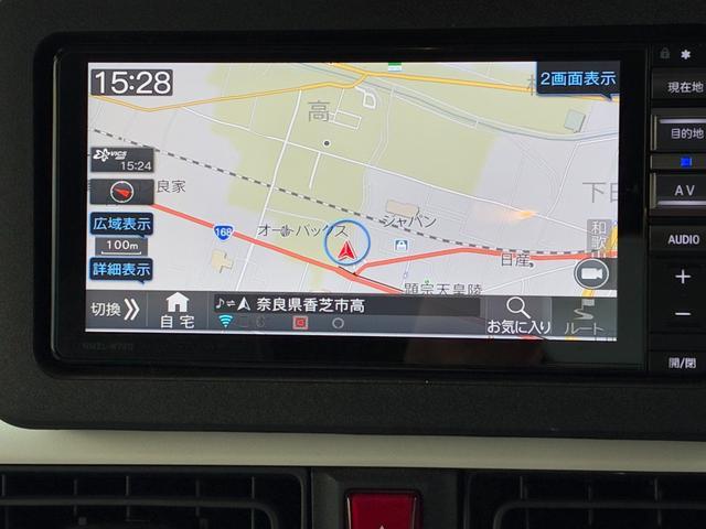 ムーヴキャンバスストライプスGナビゲーション 前後ドライブレコーダー ETC バックカメラ LEDヘッドランプ 電動パーキング 前席シートヒーター 両側パワースライドドア コーナーセンサー アイドリング プッシュボタンスタート(奈良県)の中古車