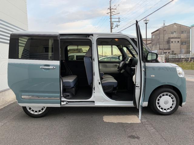 ムーヴキャンバスストライプスGナビゲーション 前後ドライブレコーダー ETC バックカメラ LEDヘッドランプ 電動パーキング 前席シートヒーター 両側パワースライドドア コーナーセンサー アイドリング プッシュボタンスタート(奈良県)の中古車