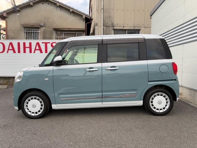 ムーヴキャンバスストライプスGナビゲーション 前後ドライブレコーダー ETC バックカメラ LEDヘッドランプ 電動パーキング 前席シートヒーター 両側パワースライドドア コーナーセンサー アイドリング プッシュボタンスタート(奈良県)の中古車