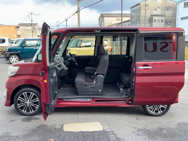 タントカスタムＲＳ　ＳＡナビゲーション　バックカメラ　ＥＴＣ　ドライブレコーダー　両側パワースライドドア　電動格納式ミラー　オートエアコン　アイドリングストップ　プッシュボタンスタート（奈良県）の中古車