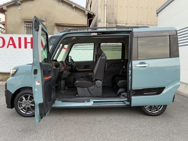 タントファンクロスオーディオ穴 LEDヘッドランプ 前席シートヒーター 電動パーキング アイドリングストップ プッシュボタンスタート 両側パワースライドドア コーナーセンサー キーフリーシステム(奈良県)の中古車