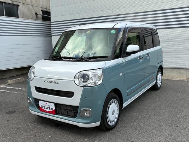 ムーヴキャンバスストライプスＧ９インチスマホ連携ディスプレイオーディオ　前後ドライブレコーダー　バックカメラ　前席シートヒーター　ＬＥＤヘッドランプ　電動パーキング　コーナーセンサー　オートエアコン　アイドリングストップ（奈良県）の中古車