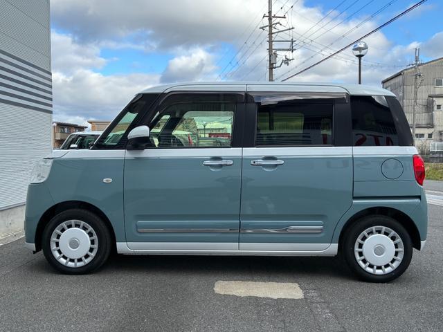 ムーヴキャンバスストライプスＧ９インチスマホ連携ディスプレイオーディオ　前後ドライブレコーダー　バックカメラ　前席シートヒーター　ＬＥＤヘッドランプ　電動パーキング　コーナーセンサー　オートエアコン　アイドリングストップ（奈良県）の中古車