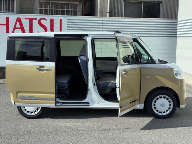 ムーヴキャンバスストライプスＧ９インチスマホ連携ディスプレイオーディオ　パノラマモニター　ＥＴＣ　ドライブレコーダー　電動パーキング　前席シートヒーター　両側パワースライドドア　コーナーセンサーＬＥＤヘッドランプ（奈良県）の中古車