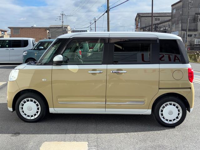 ムーヴキャンバスストライプスＧ９インチスマホ連携ディスプレイオーディオ　パノラマモニター　ＥＴＣ　ドライブレコーダー　電動パーキング　前席シートヒーター　両側パワースライドドア　コーナーセンサーＬＥＤヘッドランプ（奈良県）の中古車